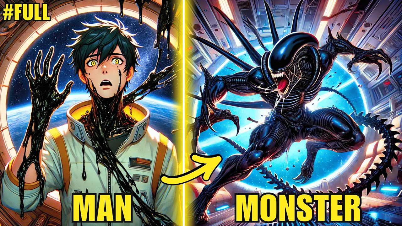HE TURNED INTO AN ALIEN MONSTER ON A SPACESHIP AND BEGAN TO EVOLVE | Manhwa Recap