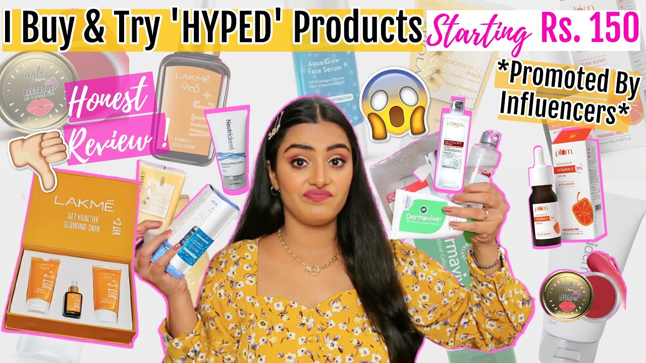 I Tried 'HYPED' Products *Promoted By Influencers* | Starting Rs. 150 |  BRUTALLY HONEST REVIEWS 😲