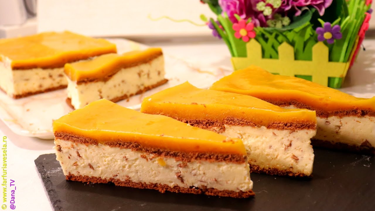 Prajitura cu mango fara coacere | Farfuria vesela