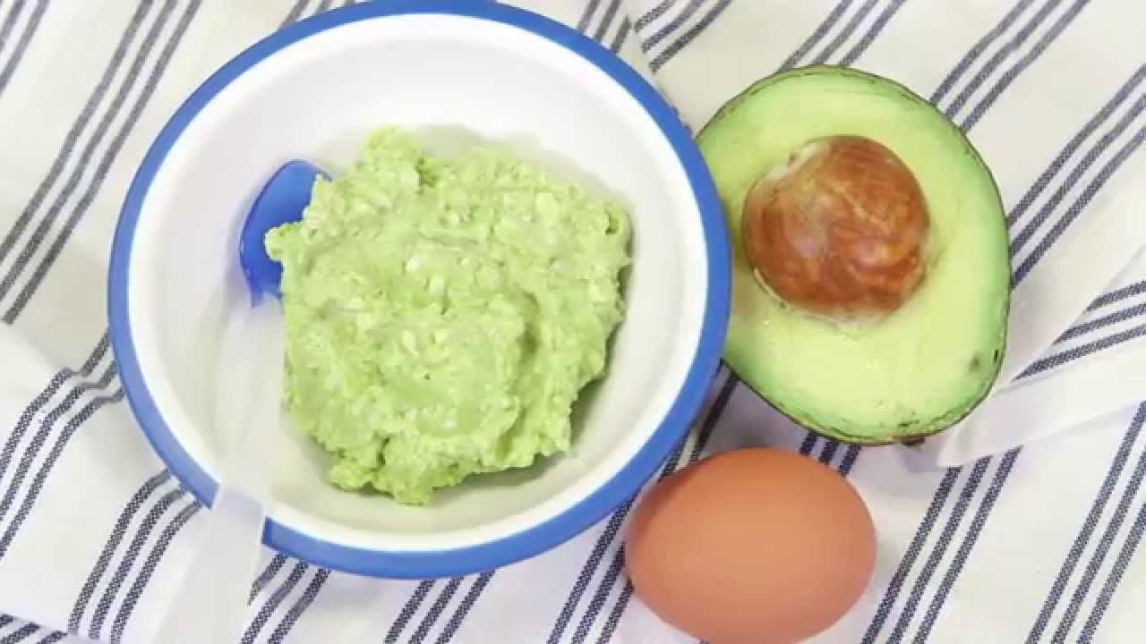 Faites votre propre nourriture pour bébé : Une guacamole d’œufs