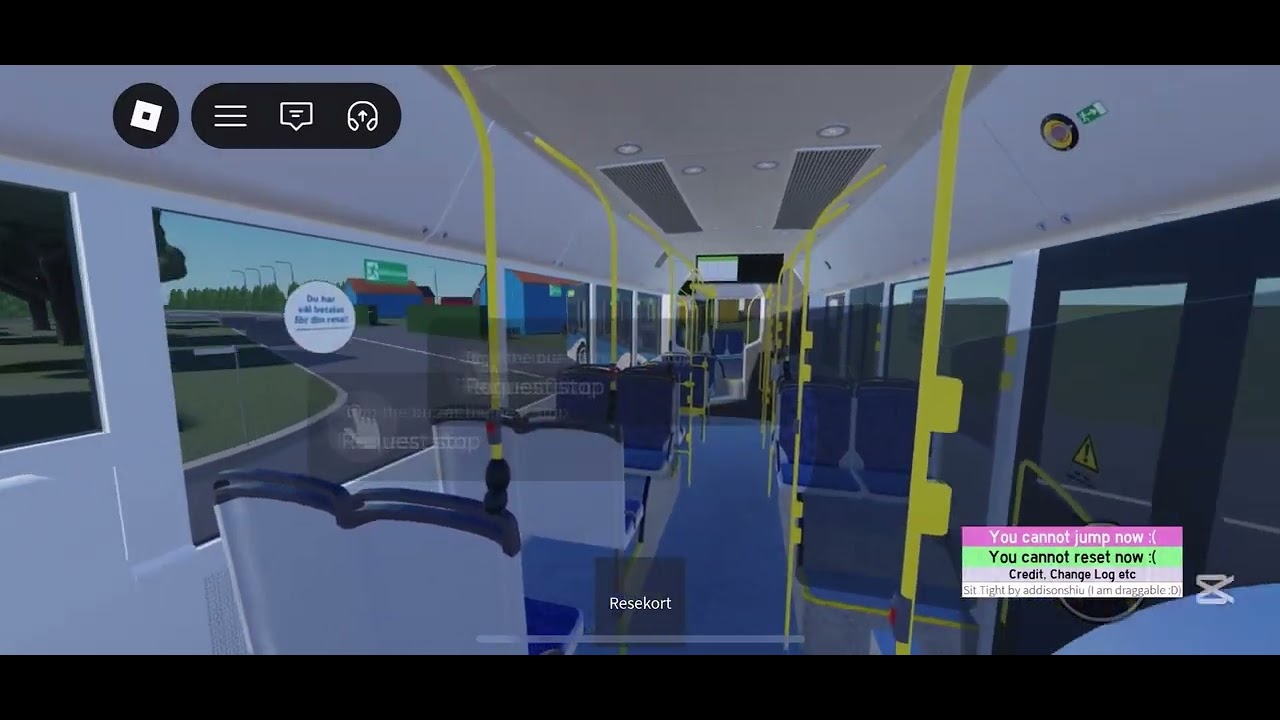 Riding a man lions city bendy bus in Roblox!
