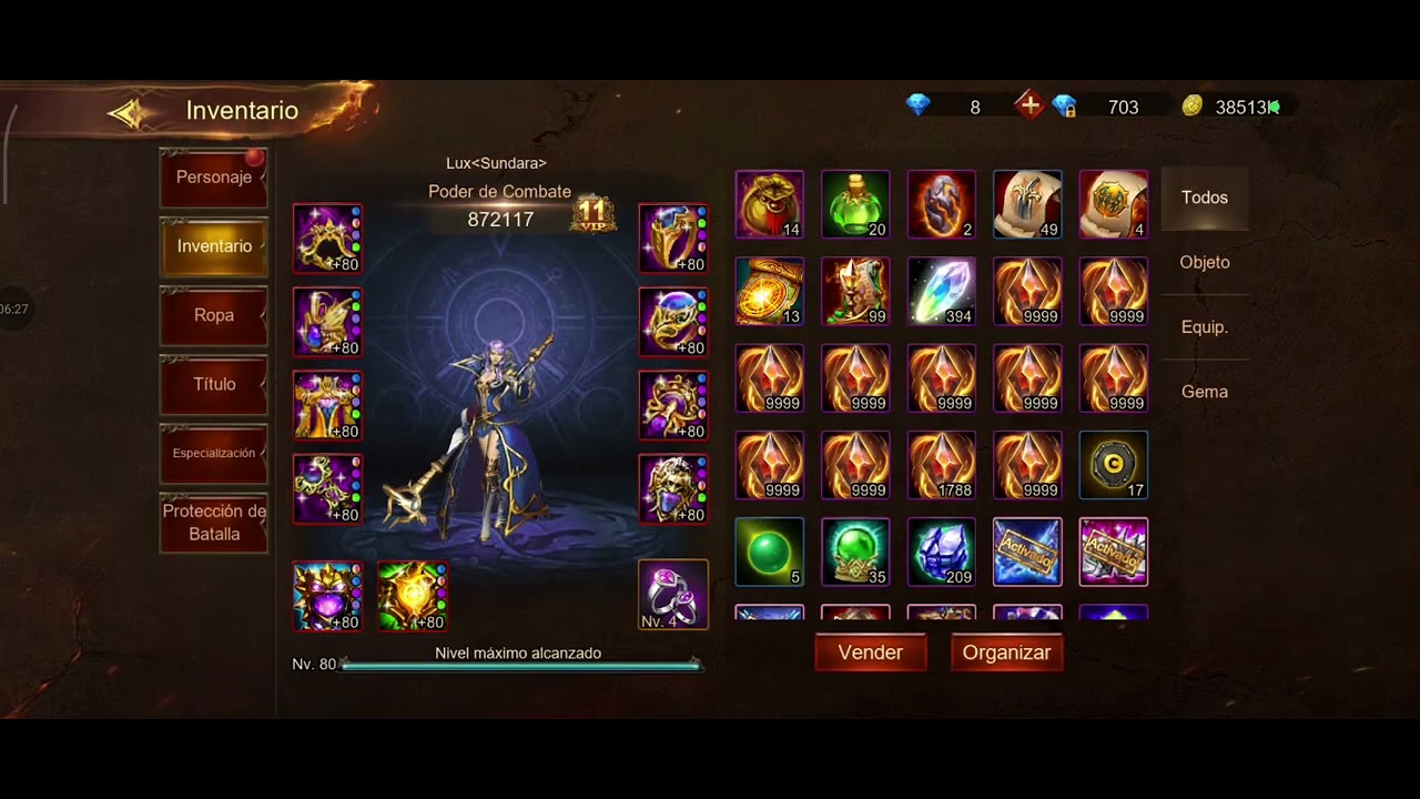 Wartune Ultra - FINAL Saga Mago S178 - Cómo debe quedar mago nivel 80