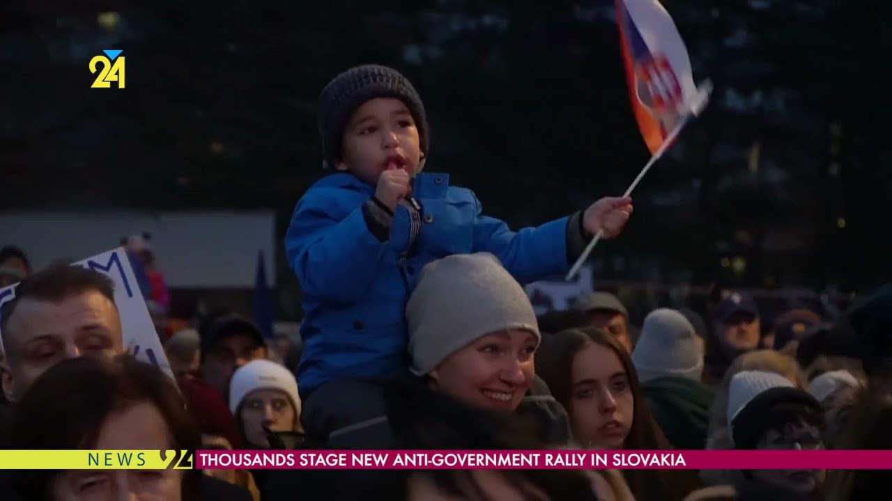 Thousands Stage New Anti-Government Rally In Slovakia