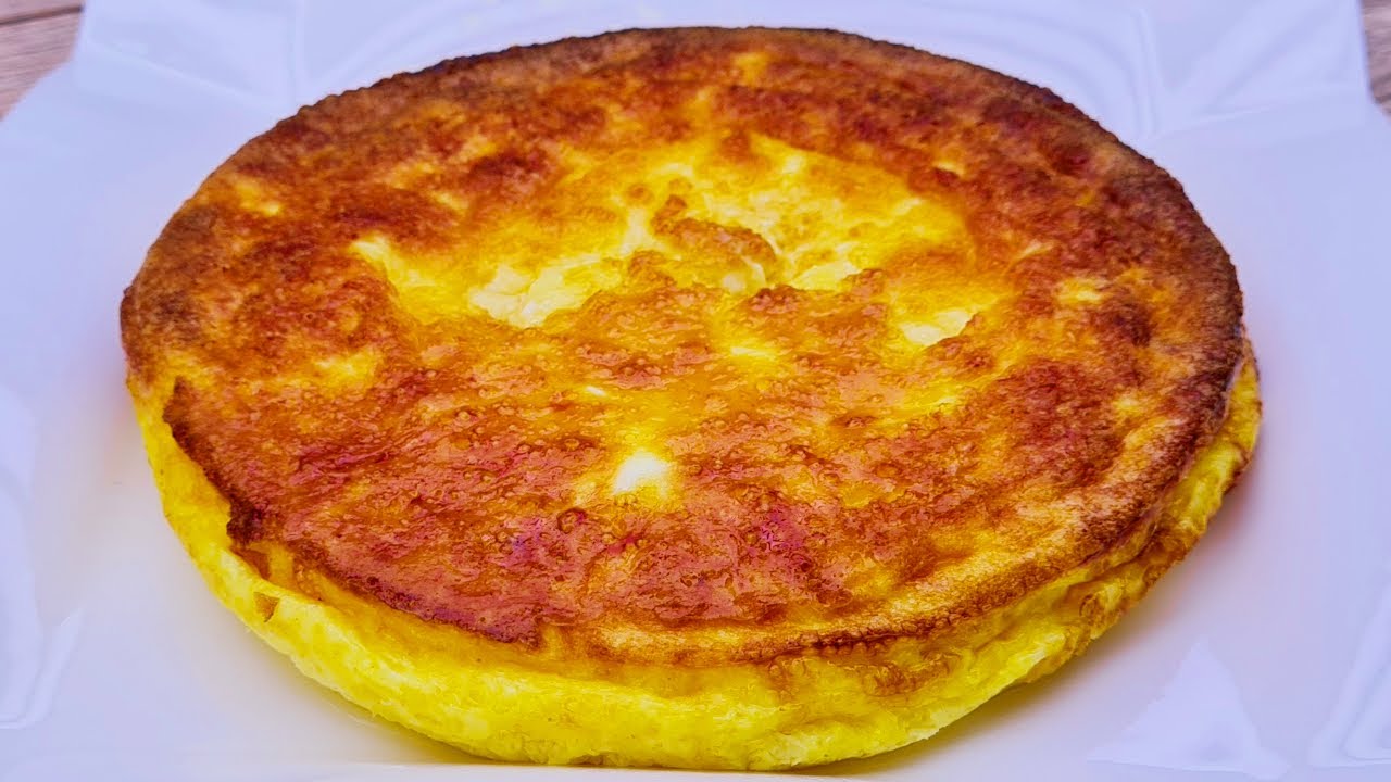 Всего 3 ингредиента и получится пушистый омлет! вкусный омлет с сыром! # 267