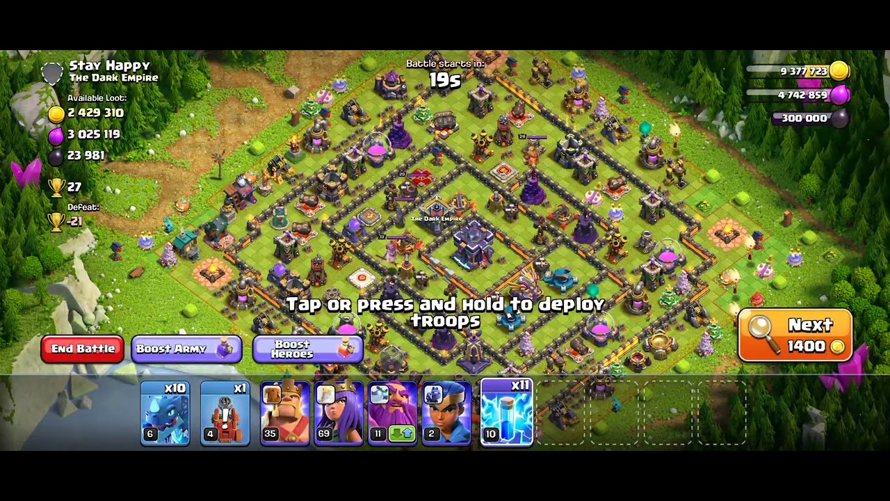 clash of clans - full loot attack trick