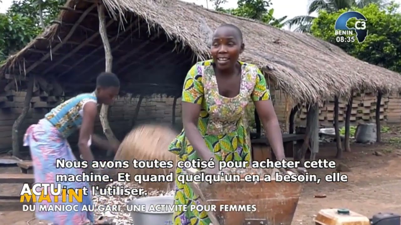 Magazine sur la fabrication du gari et le commerce du manioc 