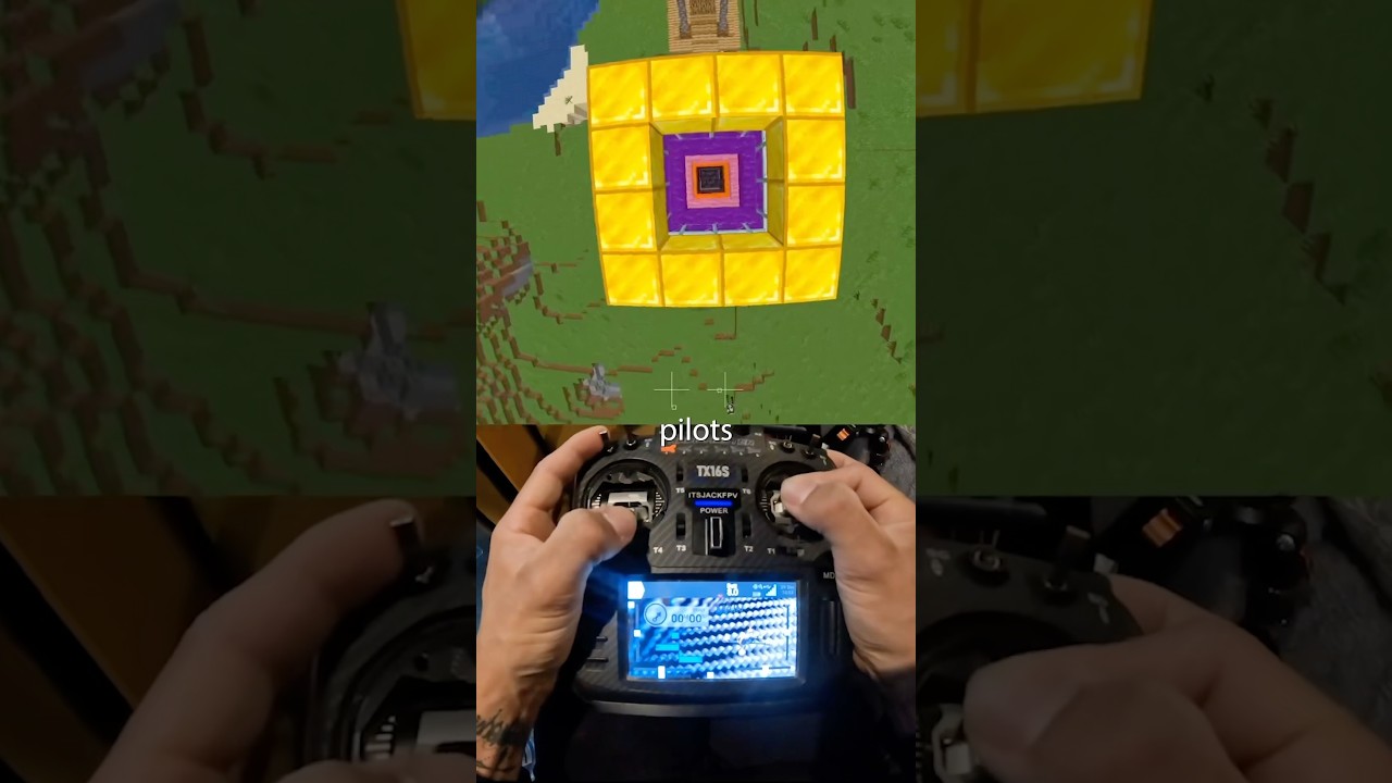 I used an FPV drone in Minecraft&hellip;