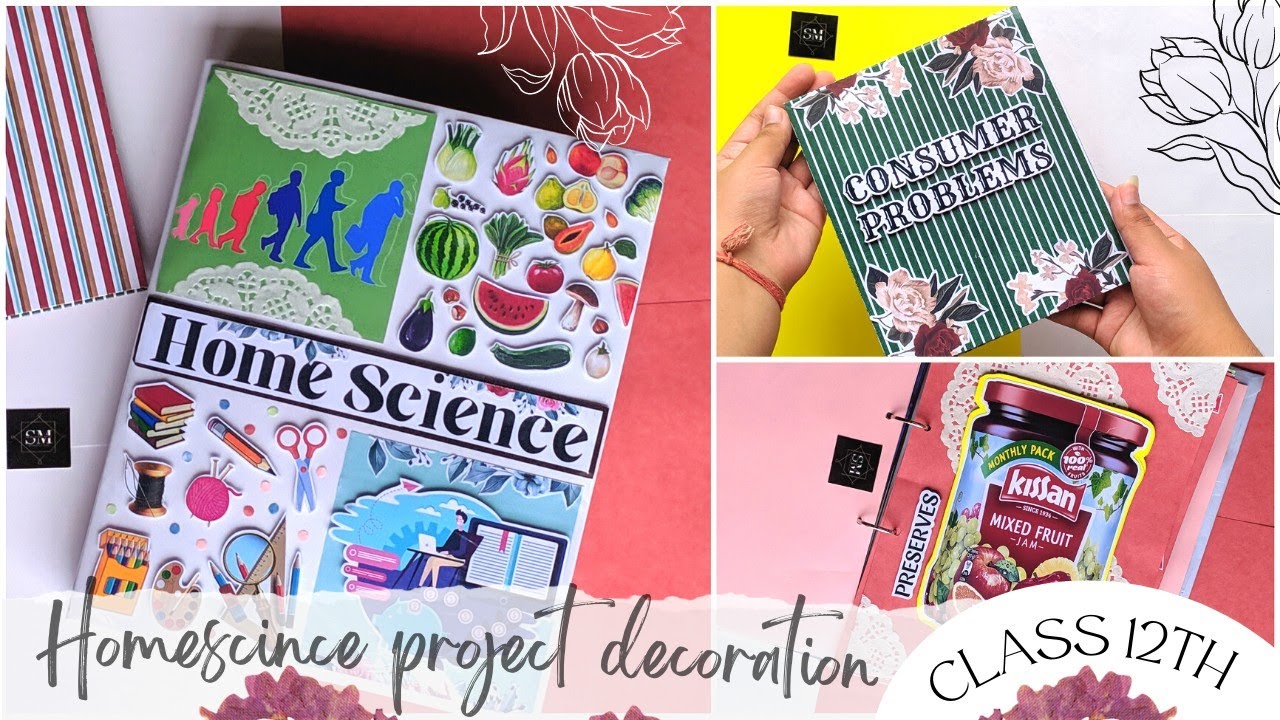 Class 12th Homescince project decoration | Project decoration ideas | With Homescince leaflet