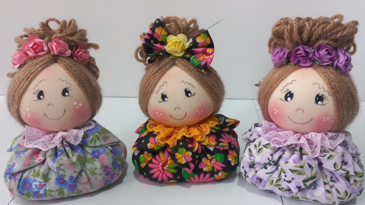 D.I.Y:  Como fazer bonequinha sache com sabonete 