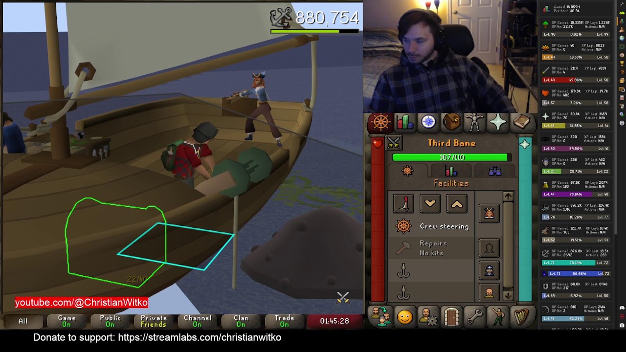 OSRS 🔴 Gain XP with Me: Sailing 3:21 AM