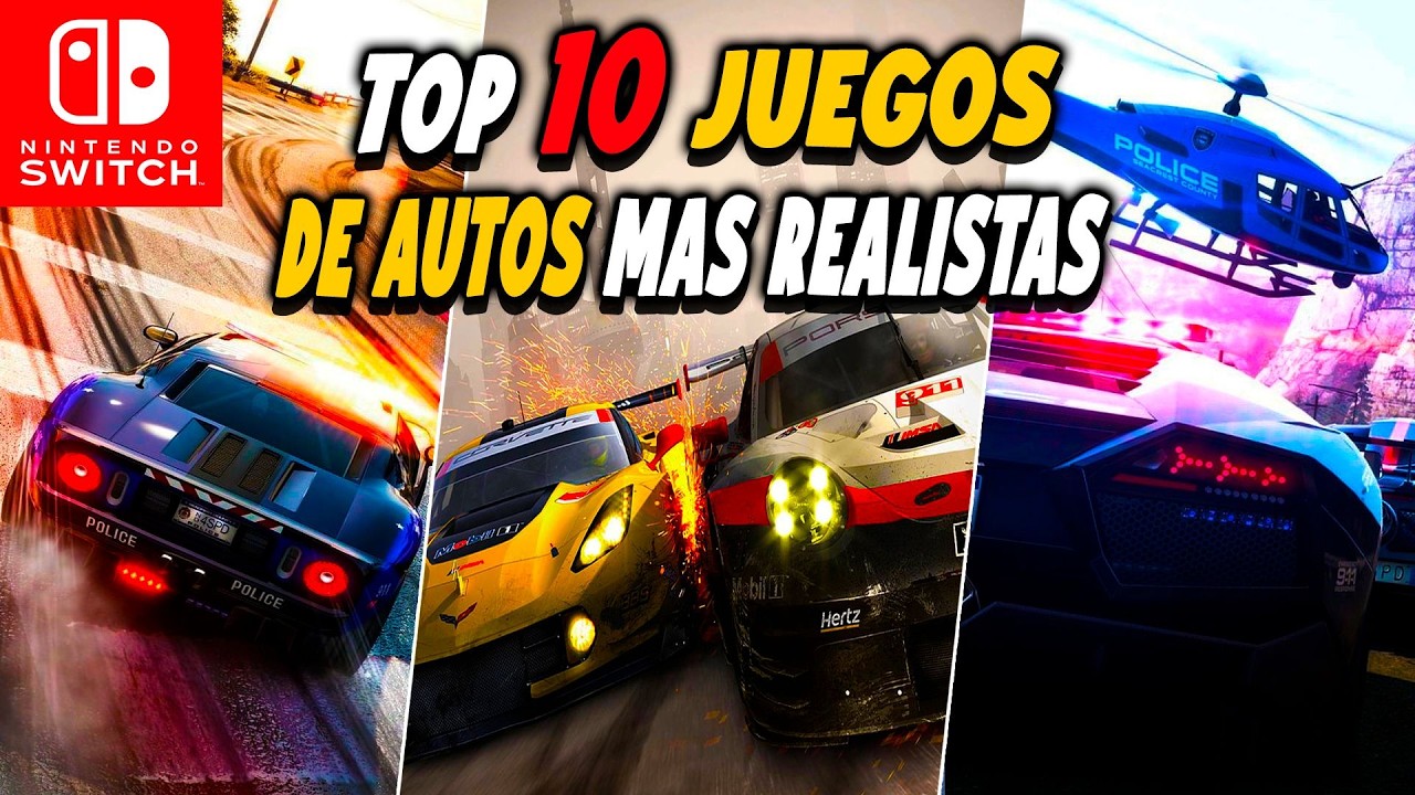 TOP 10 MEJORES Juegos de CARRERAS de COHES en la NINTENDO Switch