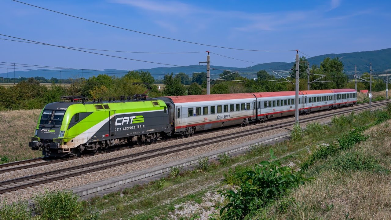 Bahnverkehr im Tullnerfeld - Betrieb auf der Neuen Westbahn II (4K)