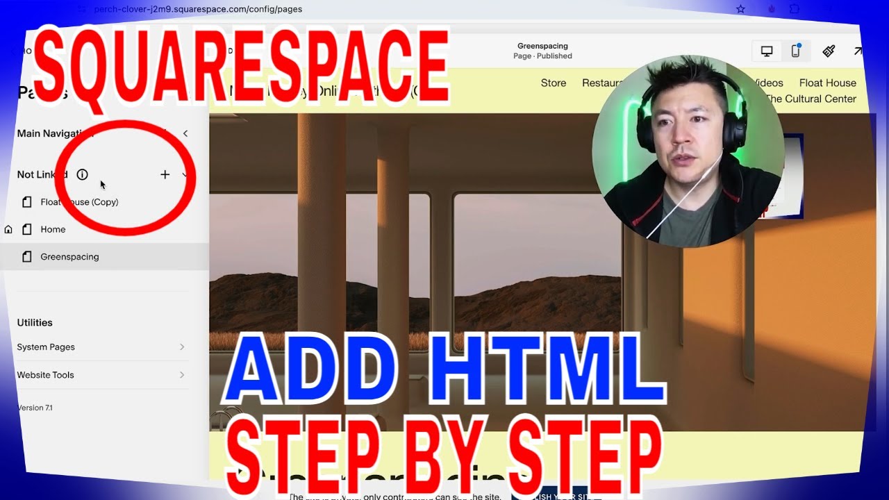 ✅ Как добавить HTML-код на сайт SquareSpace 🔴