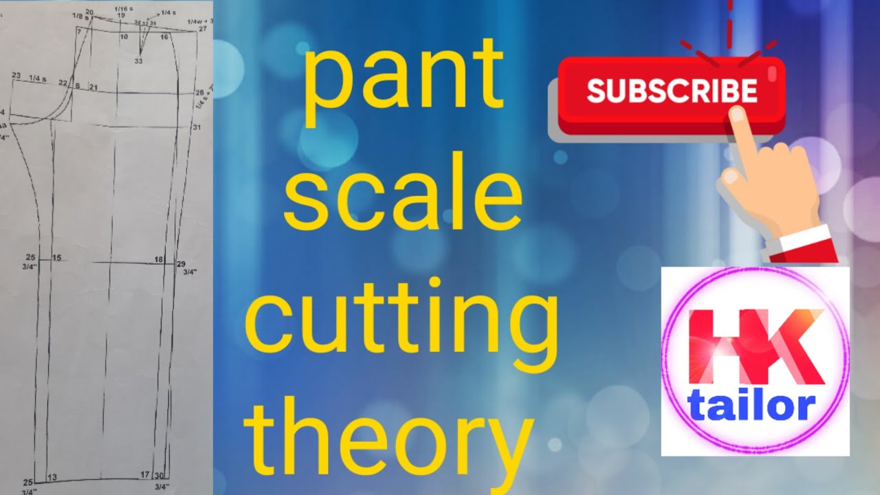 trousers cutting formula / trouser cutting theory / pant cutting