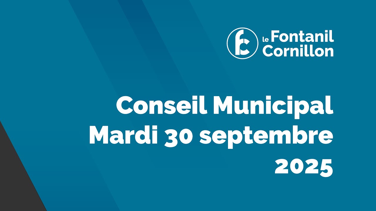 Conseil Municipal - 30/09/2025 - Le Fontanil-Cornillon