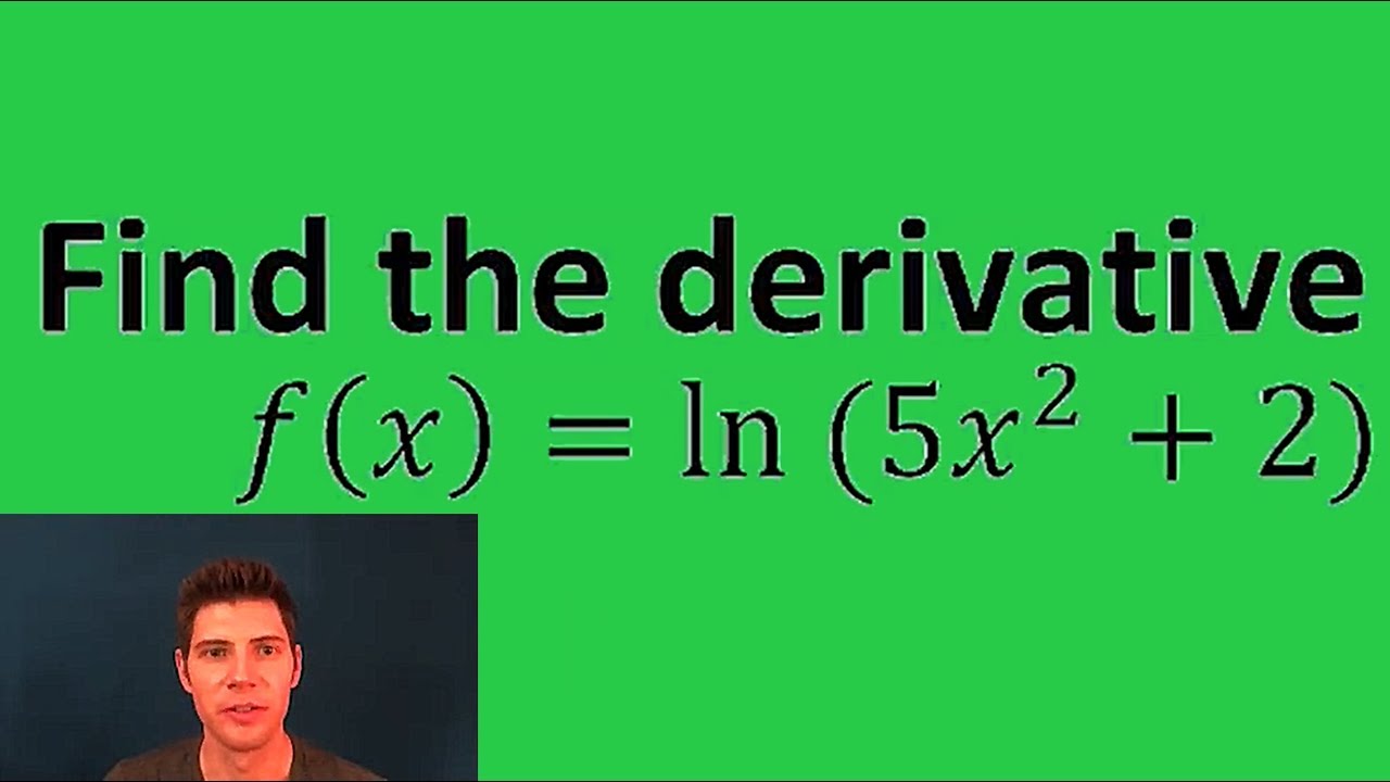 Derivatives with ln(x)