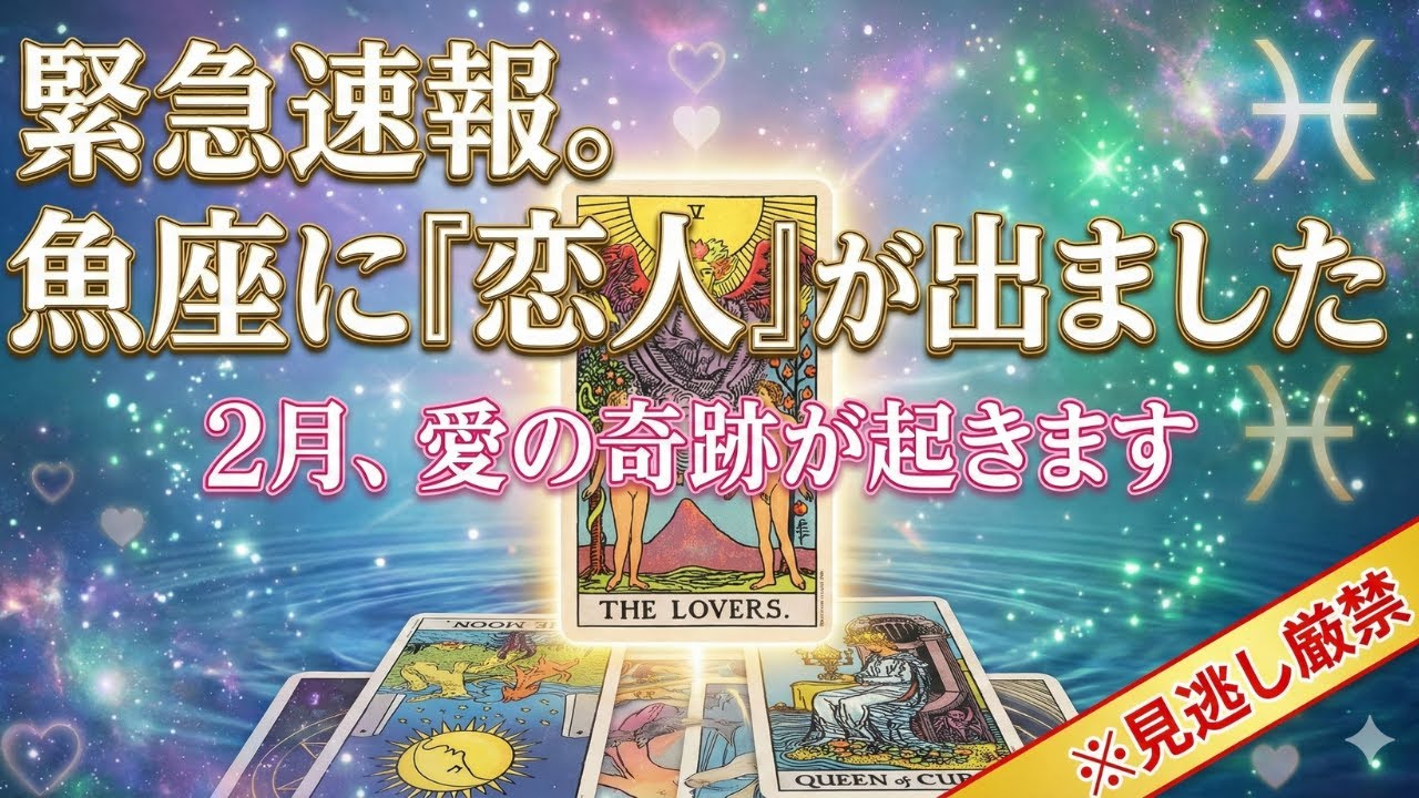 【魚座】2026年2月のうお座の運勢