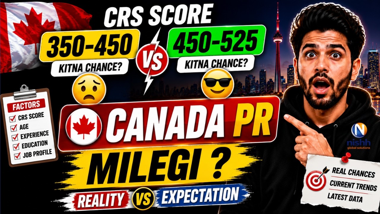 CRS 350-450 vs 450-525 | Will You Get Canada PR? 🇨🇦 Reality vs Expectation | Express Entry 2026