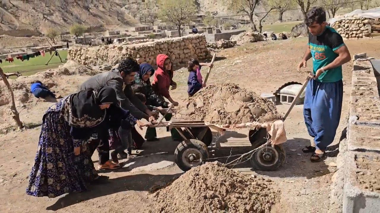 Living in the Heart of Nature | Kazzem's Brother and Wife Helping at His Home