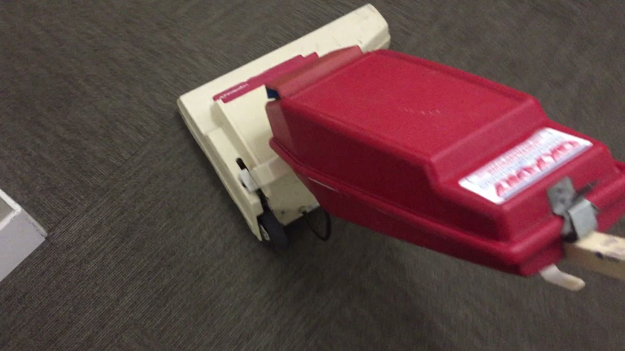 Oxy-Dry pre vacuuming with the Advance Carpet twin commercial vacuum