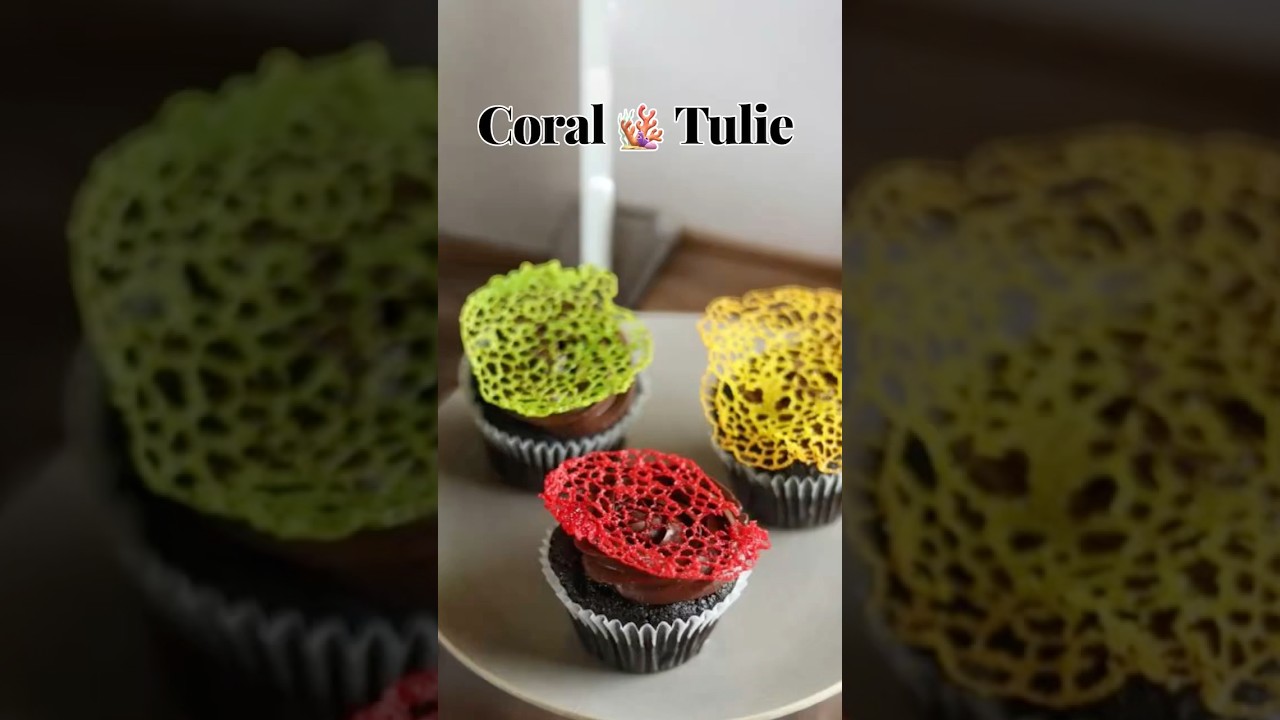 Coral Tuile Magic! 🍴 Restaurant & Caf&eacute; Style Garnish Made Easy |  #shorts  #garnish
