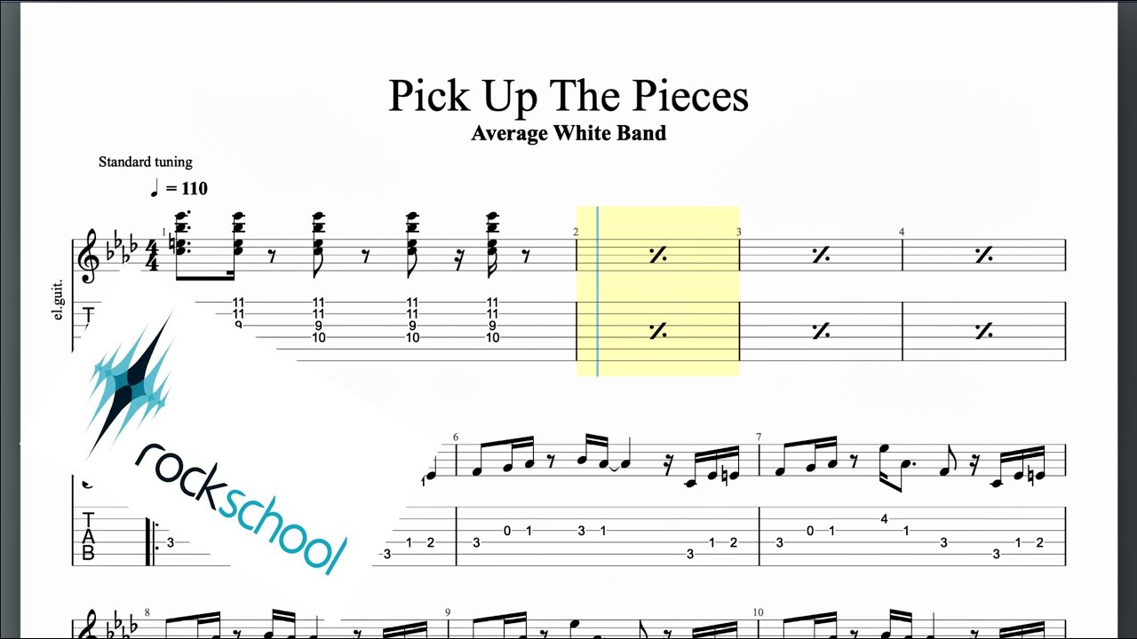 Pick Up The Pieces Rockschool Grade 5 Guitar
