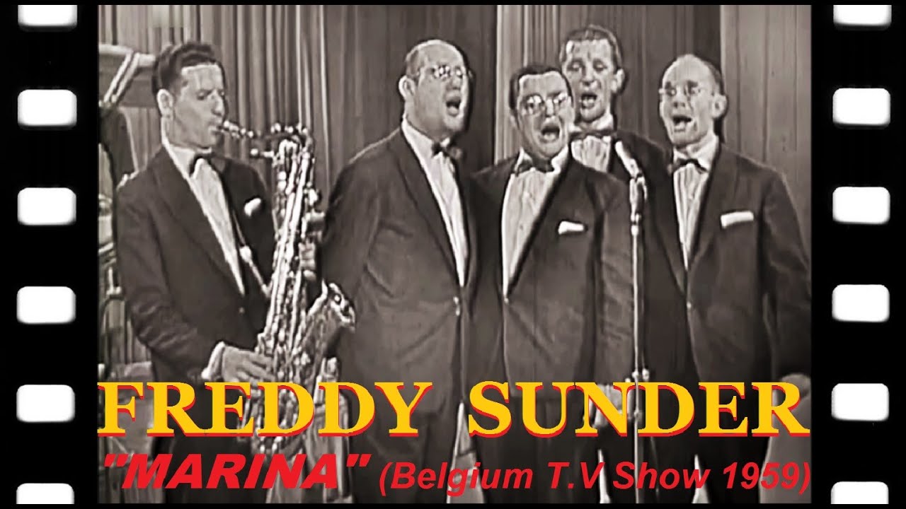 FREDDY SUNDER - Marina (1959) Belgium Live T.V Show