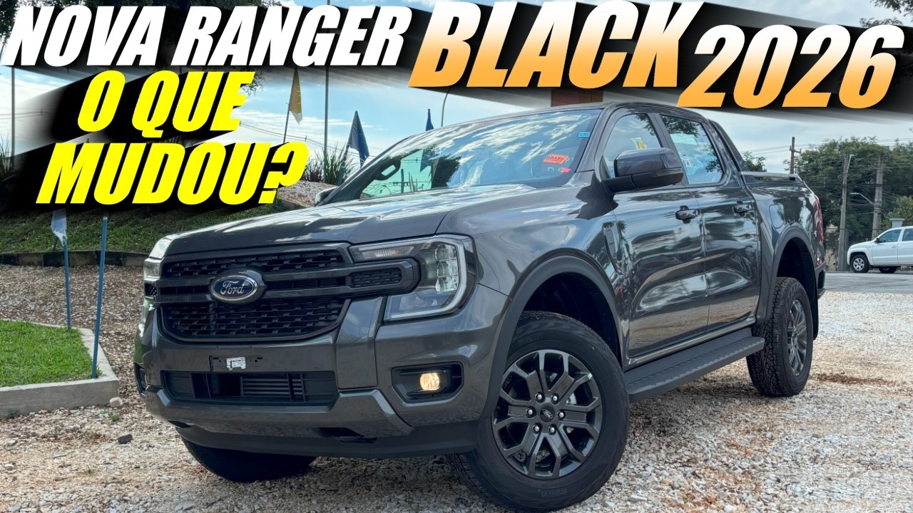 FORD RANGER BLACK 2026 O que mudou? ESQUEÇA HILUX e RAMPAGE BIGHORN!