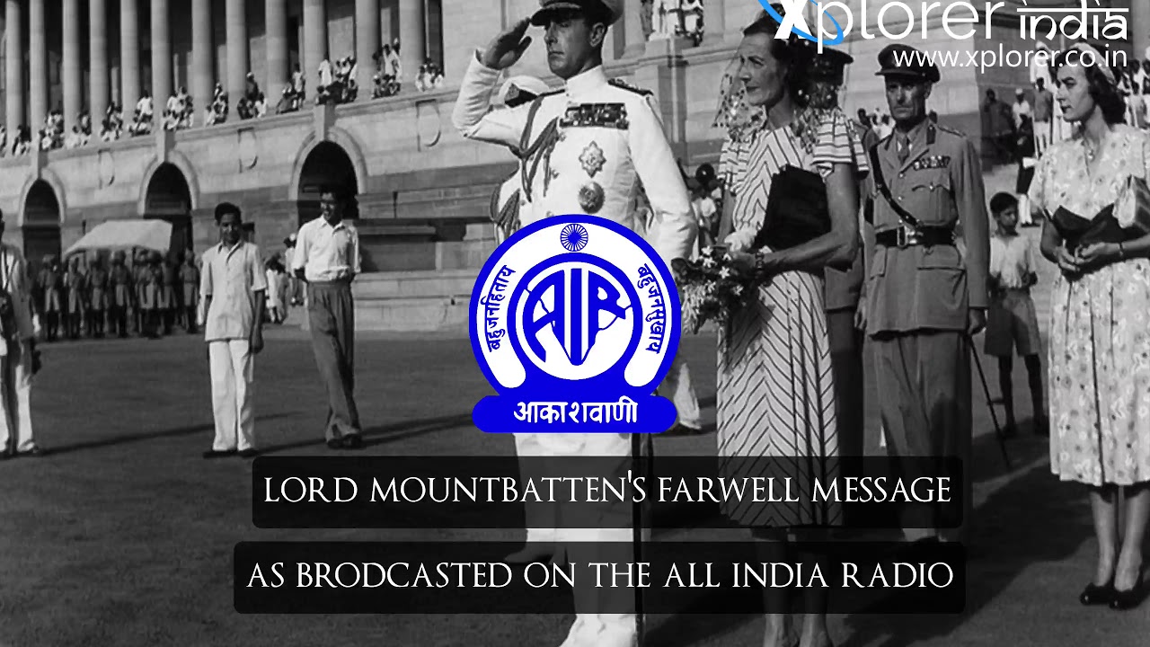 Lord Mountbatten | Farewell Message to India (With Subtitles)