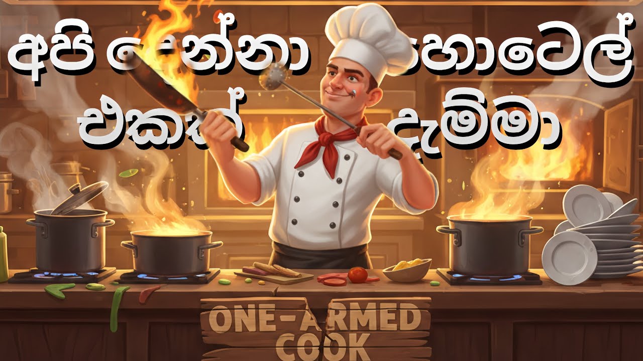 තනි අතින් උයමු 🥲| One armed cook | Sinhala Game Play