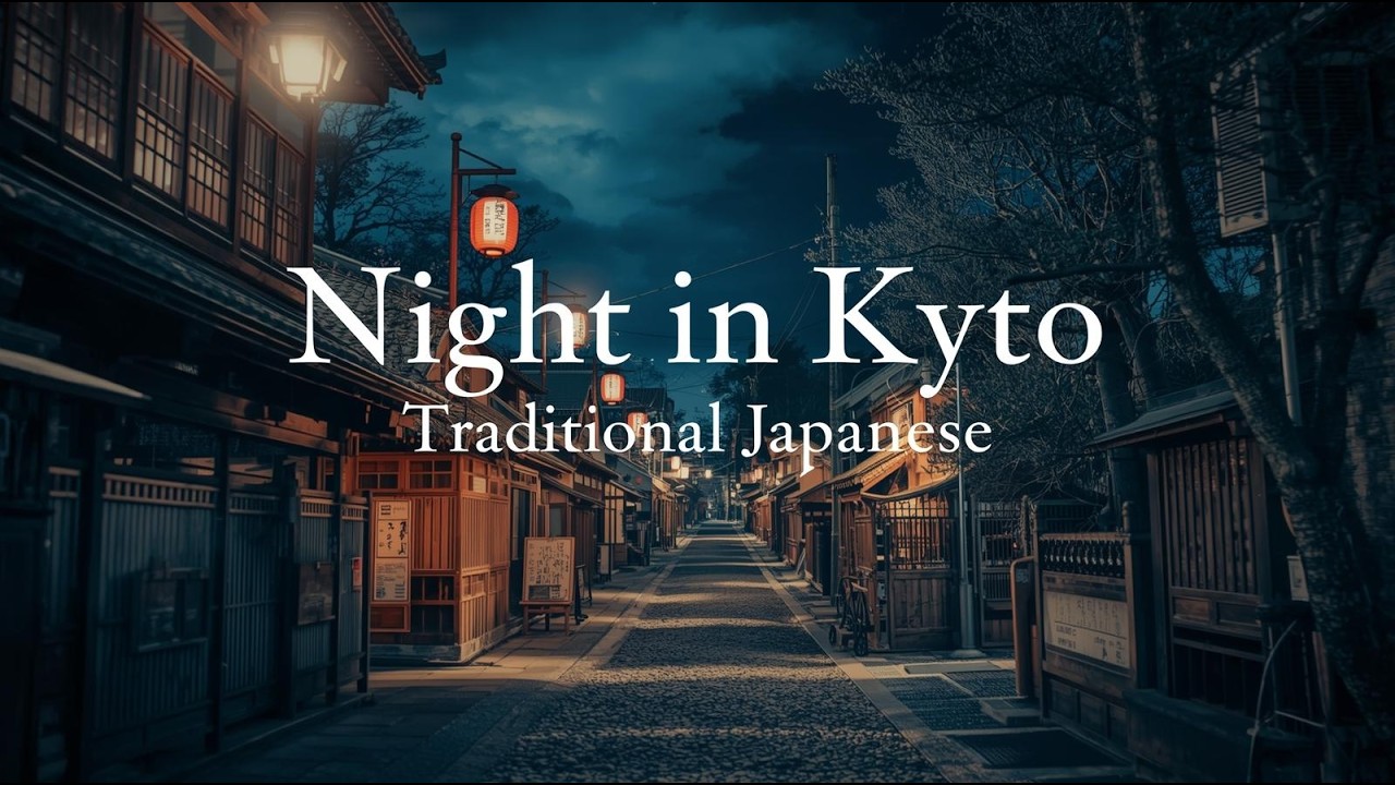 Rainy Night in Kyoto 🇯🇵 Traditional Japanese Music & Rain Sounds