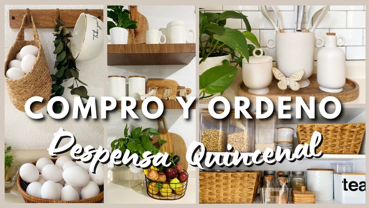 🍊🥑🧺COMPRO Y ORDENÓ MI DESPENSA QUINCENAL |Compras para el hogar de prichos | Tips de organización