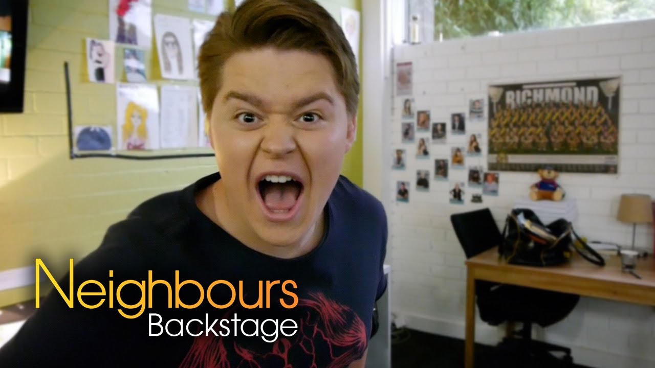 Neighbours Backstage - Morgan Baker (Callum Rebecci) - Part 1