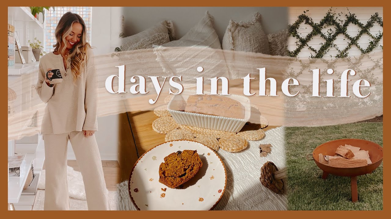 DAY IN THE LIFE | getting work done, home projects, baking, & a backyard bonfire!