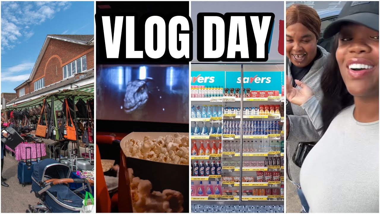VLOG DAY - CINEMA DATE WITH MY 3 GIRLS , SORTED OUT RENEE A PHONE , SAVERS , MARKET 🇬🇧