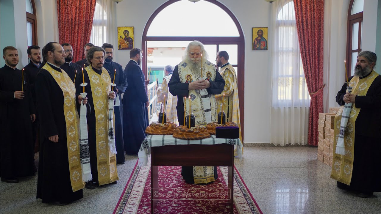 Slujba Parastasului pentru Vasile Velnic, tatăl starețului Mănăstirii Putna