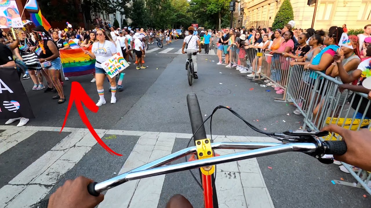 I WHEELIED THROUGH A PRIDE PARADE AGAIN!?!?!? *CRAZY*