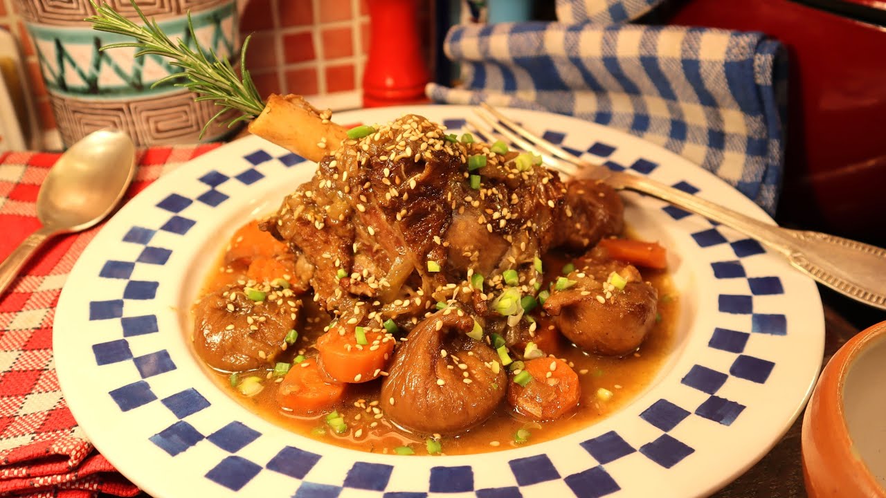 Ma SOURIS D'AGNEAU CONFITE AUX FIGUES en cocotte - Ultra fondante! -Mère Mitraille - Gourmandises TV