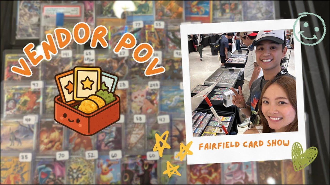 Our First Time Vending EVER! Fairfield Card Show | Pokemon Vendor POV