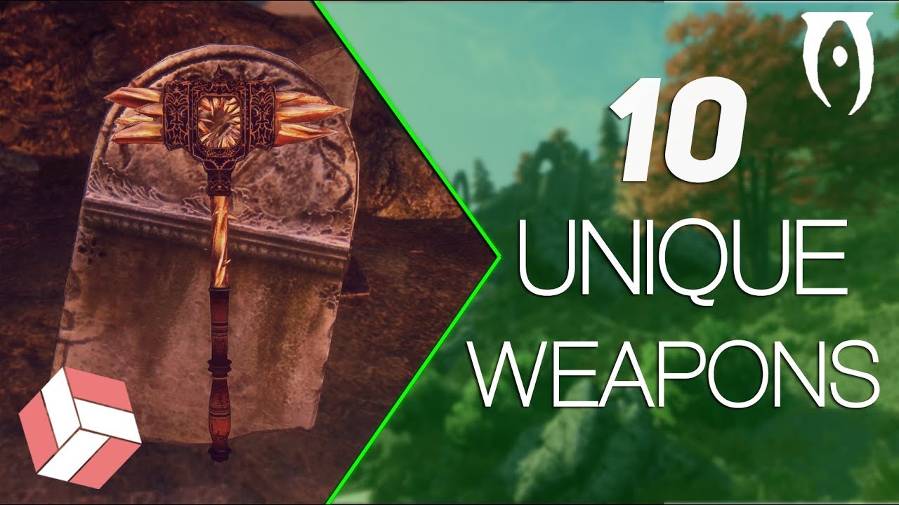 Oblivion - 10 Unique Weapons.
