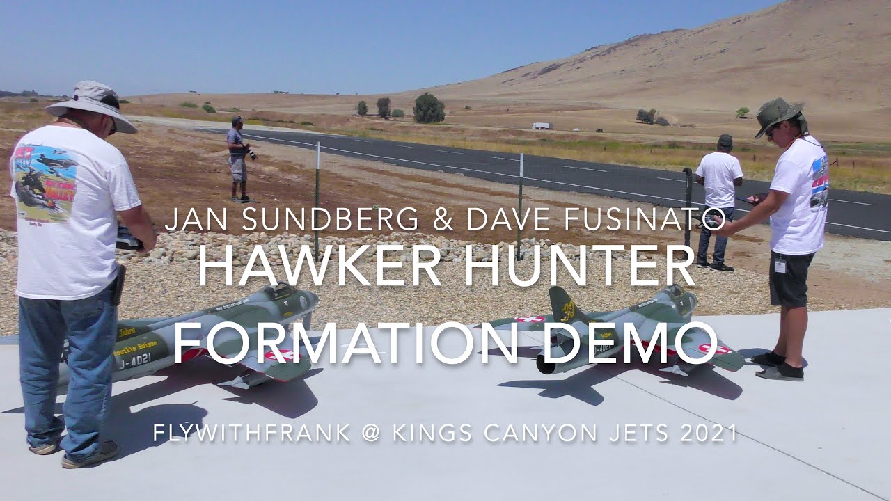 KINGS CANYON JETS 2021: Hawker Hunter Formation Demo by Jan & Dave