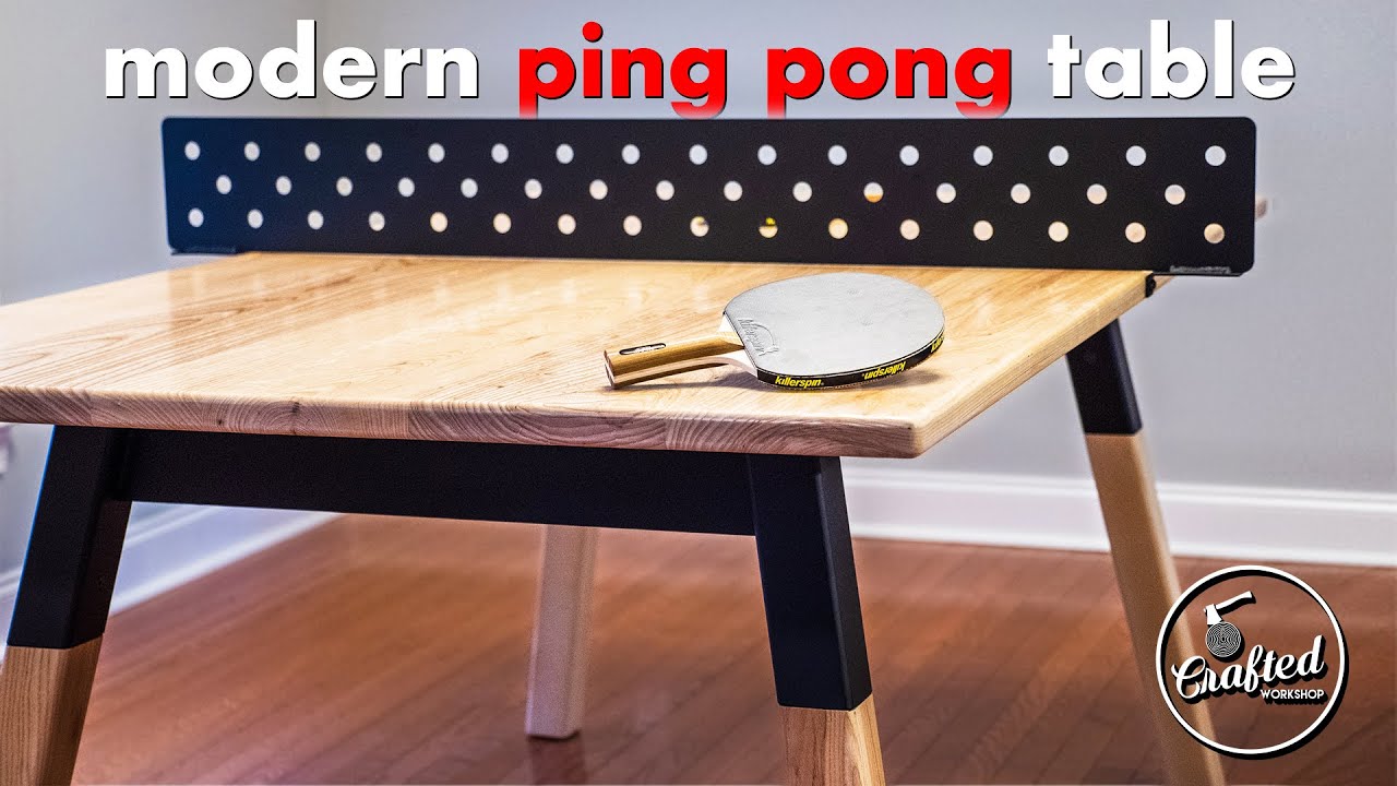 Building A Modern PING PONG TABLE (It's Also A Dining Table) 🏓 Woodworking