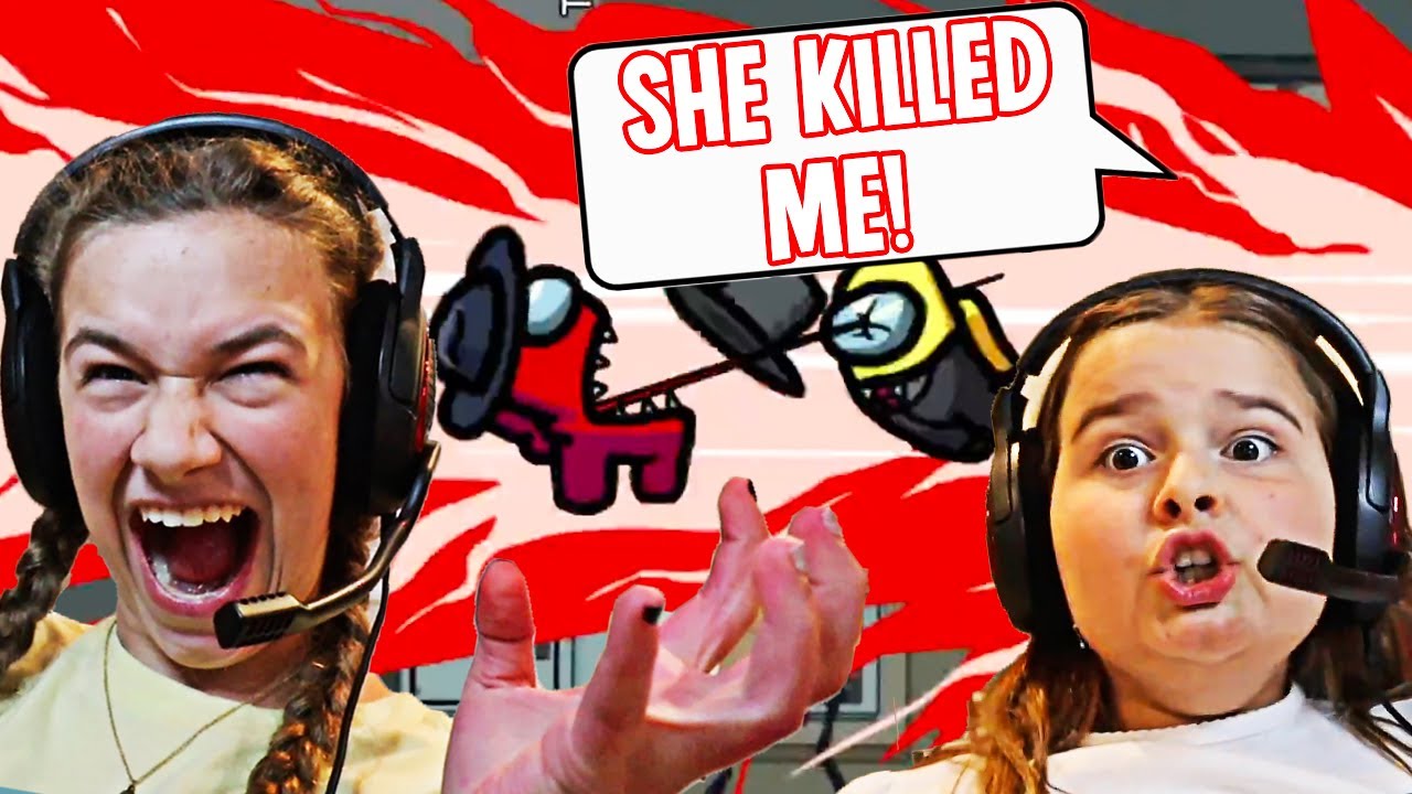 MADDY WAS CILLA'S FIRST KILL IN AMONG US!! **SISTERS BETRAYAL** | JKREW GAMING