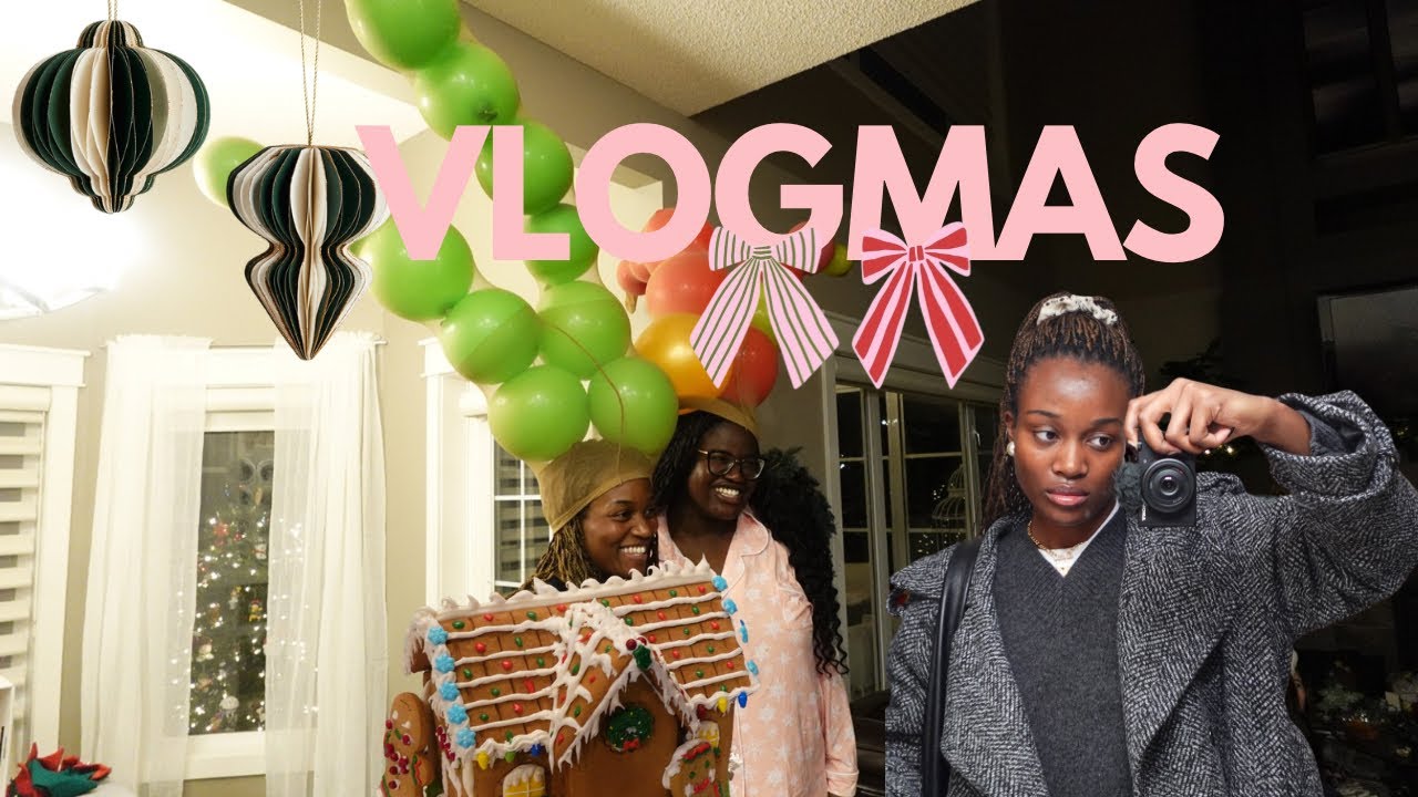 VLOGMAS | attending Christmas parties, shopping, and work 🎄❄️