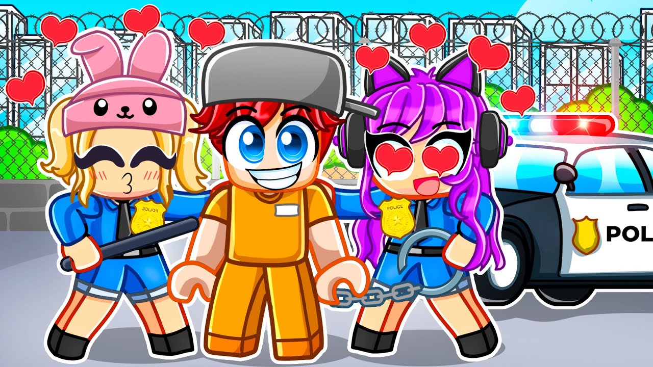 Rizzing COP GIRLS in Roblox JAILBREAK!