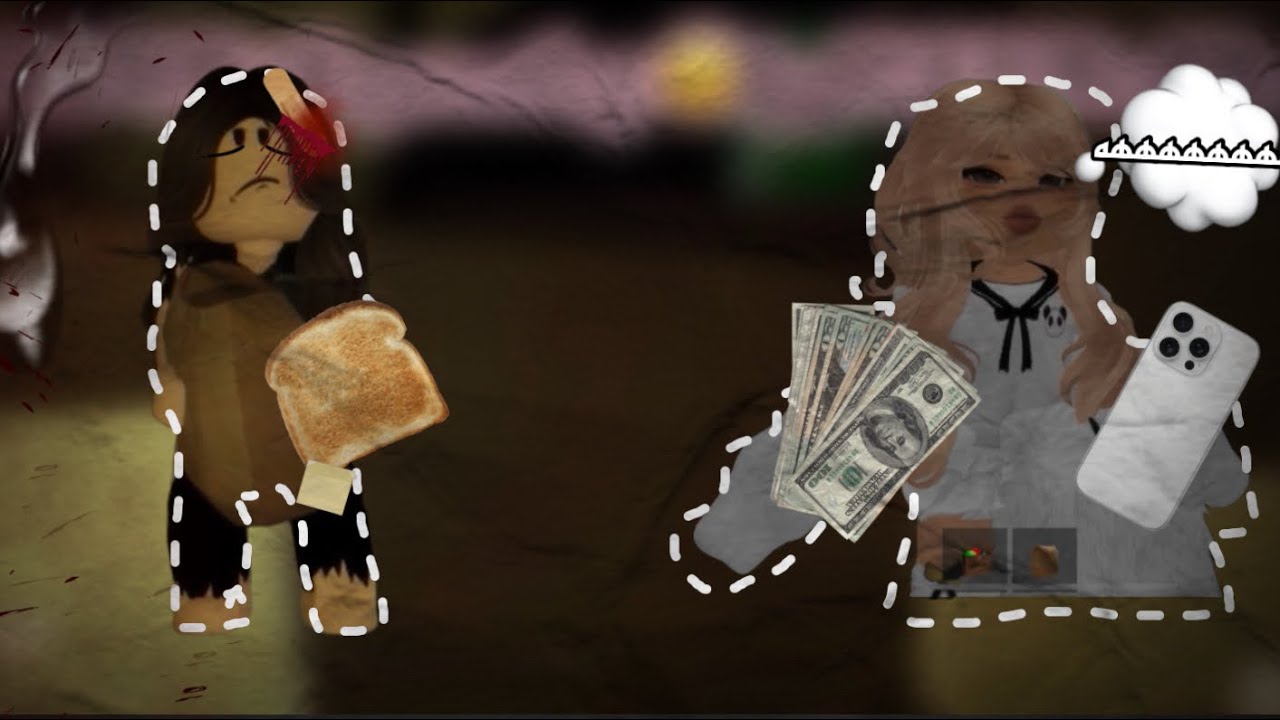 ( قصة العائلة الغنية 🤑💸و العائلة الفقيره 😔😭)الفديو مشوق💭🎀￼