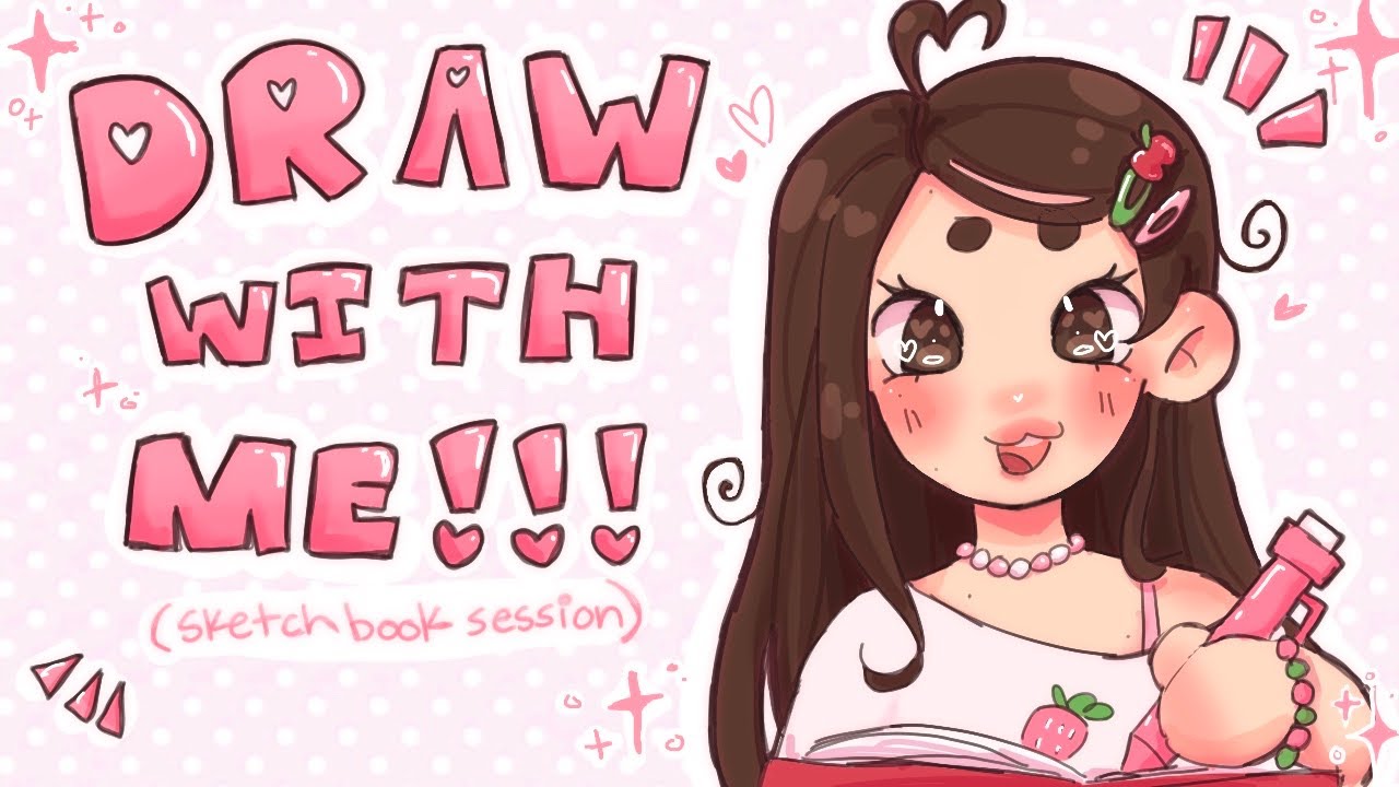 draw + chat w me !! (first page of sketchbook edition)🍎🫶🏻