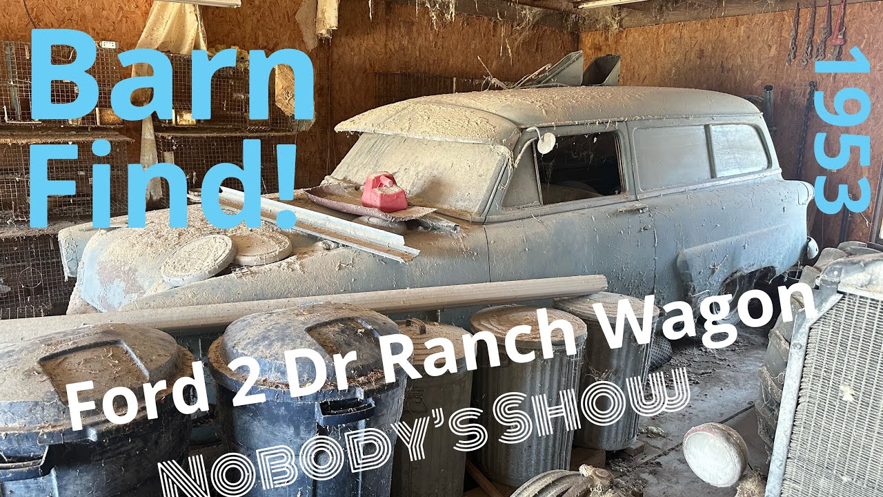Находка из амбара! Двухдверный универсал Ford Ranch 1953 года! Десятилетиями хранился в сухом мес...