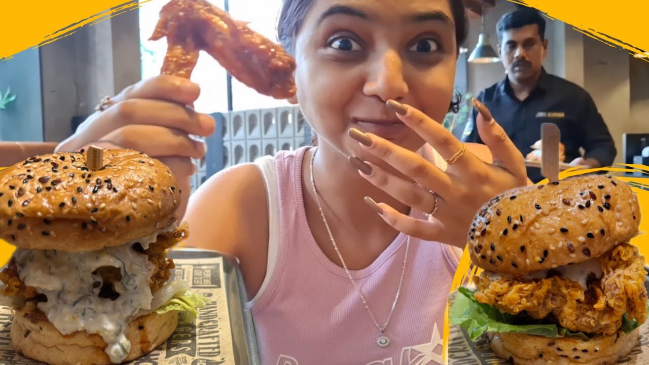Tried Insanely HOT Wings🥵*WARNING*🌶 |Mumbai's Best Burger😍 | Jimis Burger Vlog