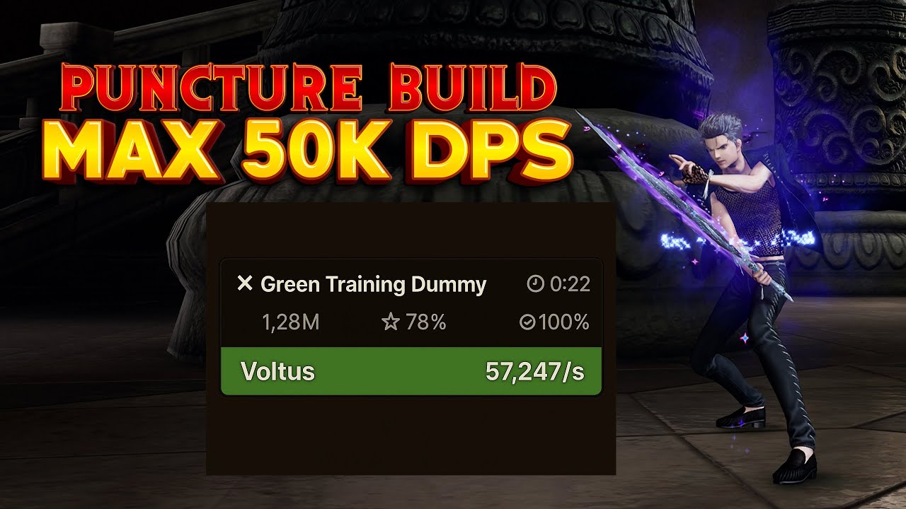 [Blade and Soul Neo NA] DPS Test - Blade Master (Lmb + Tab + Puncture) on Green Dummy MAX DPS 50K